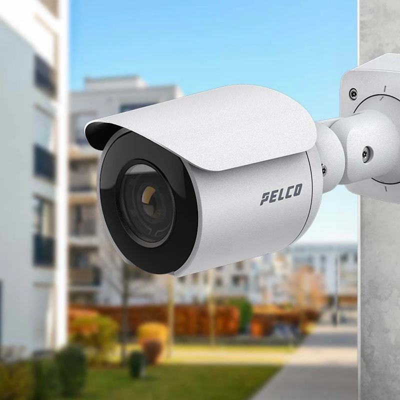 Illustration of Luxury Apartments With Secure Building Cameras